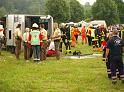 Schwerer Unfall mit Reisebus Lohmar Donrather Dreieck P199